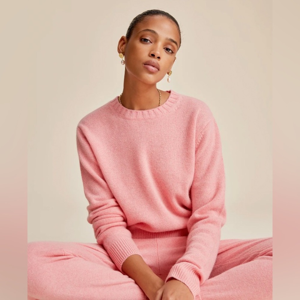 SPORTY & RICH Cashmere Pink Sweater Size S